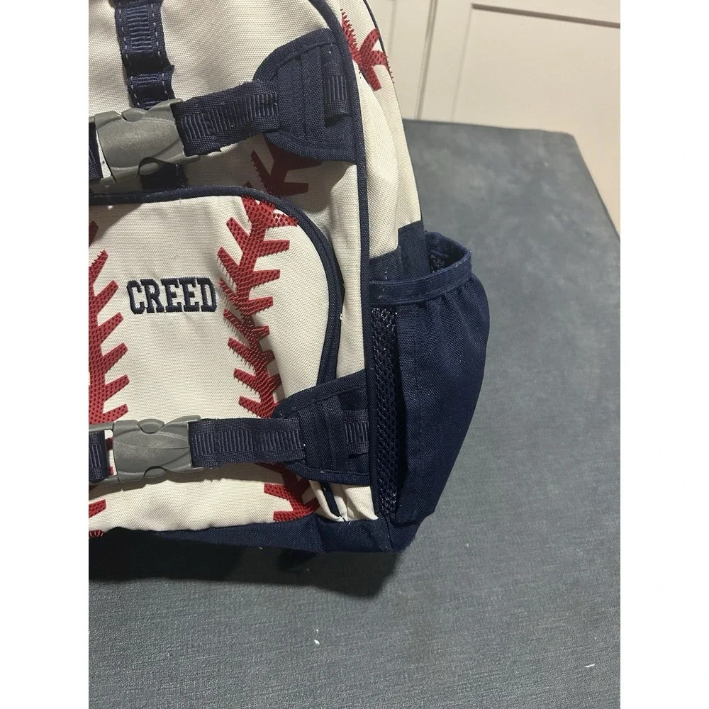 Pottery Barn Kids Baseball Backpack Embroidered 
